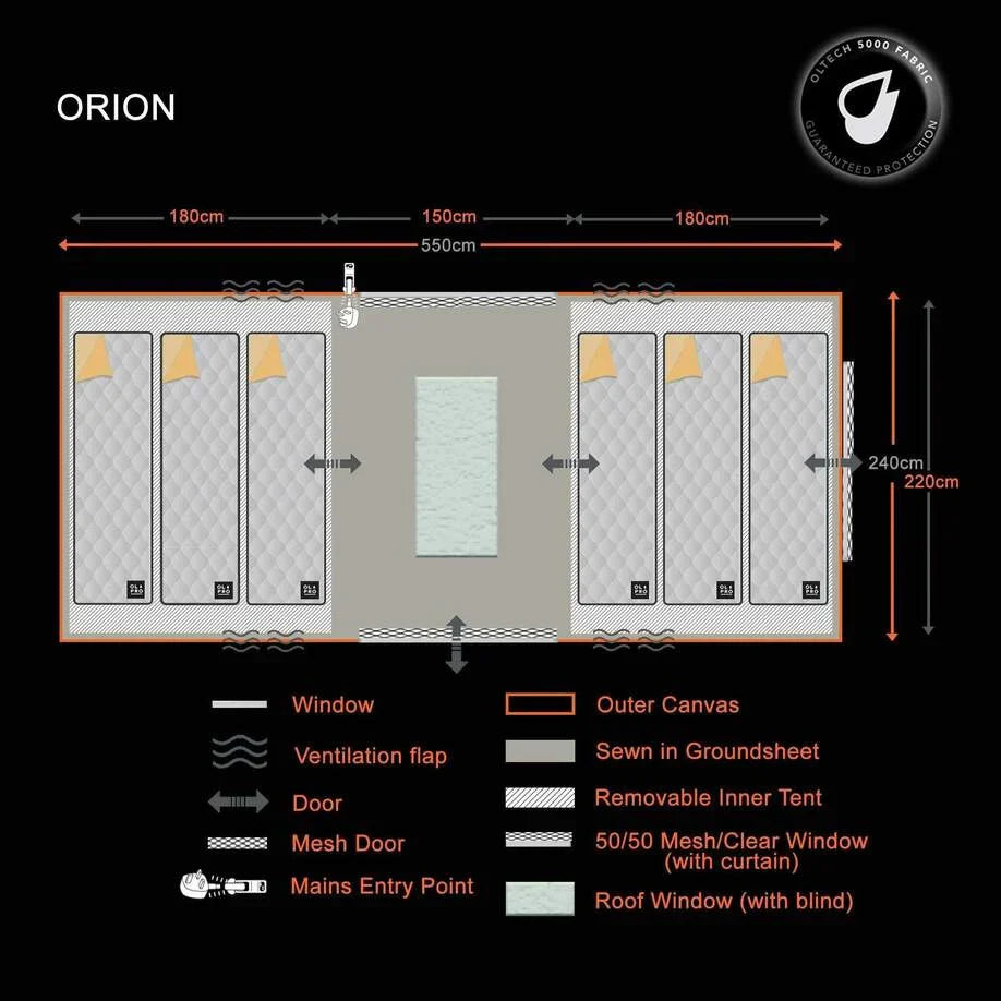 OLPRO Orion 6 Berth Tent